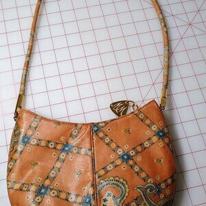 Morris Moskowitz Odyssey Handbag MM Paisley Cross